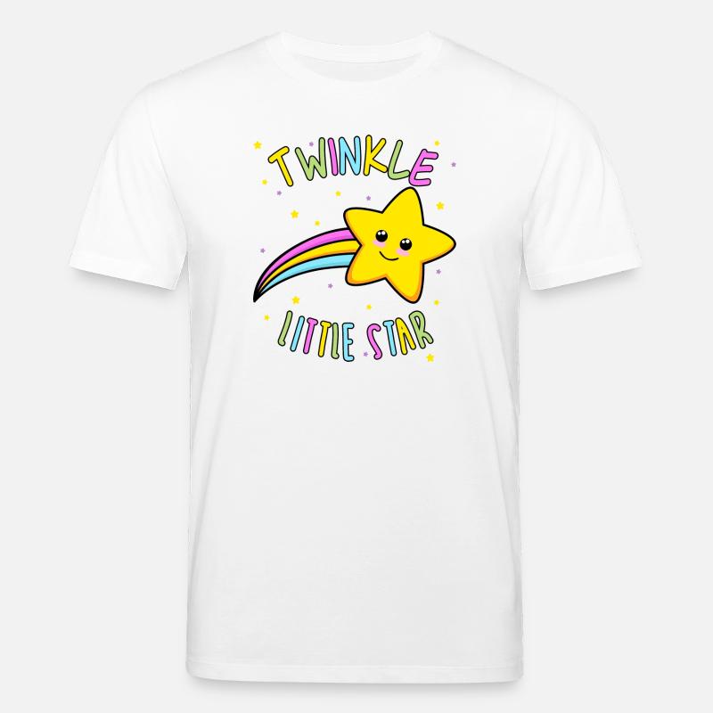 Funkelnder kleiner Stern Regenbogen - Stanley/Stella Unisex Bio-T-Shirt CREATOR  - Weiß