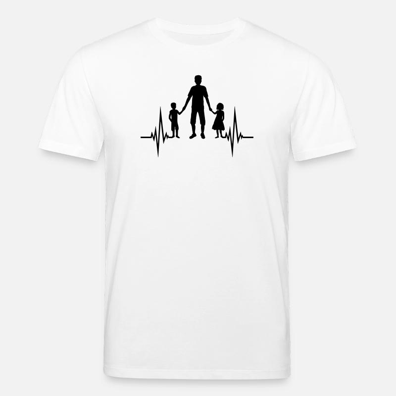 Mädchen Junge Papa Puls - Stanley/Stella Unisex Bio-T-Shirt CREATOR  - Weiß