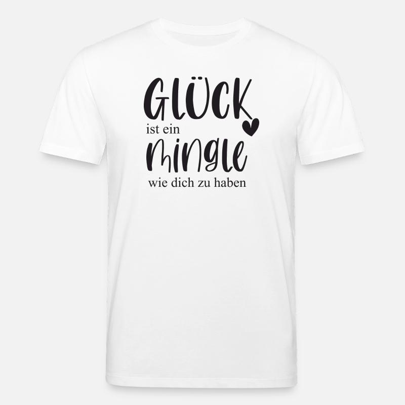 Mingle Single Freundschaft Plus Date Geschenk - Stanley/Stella Unisex Bio-T-Shirt CREATOR  - Weiß