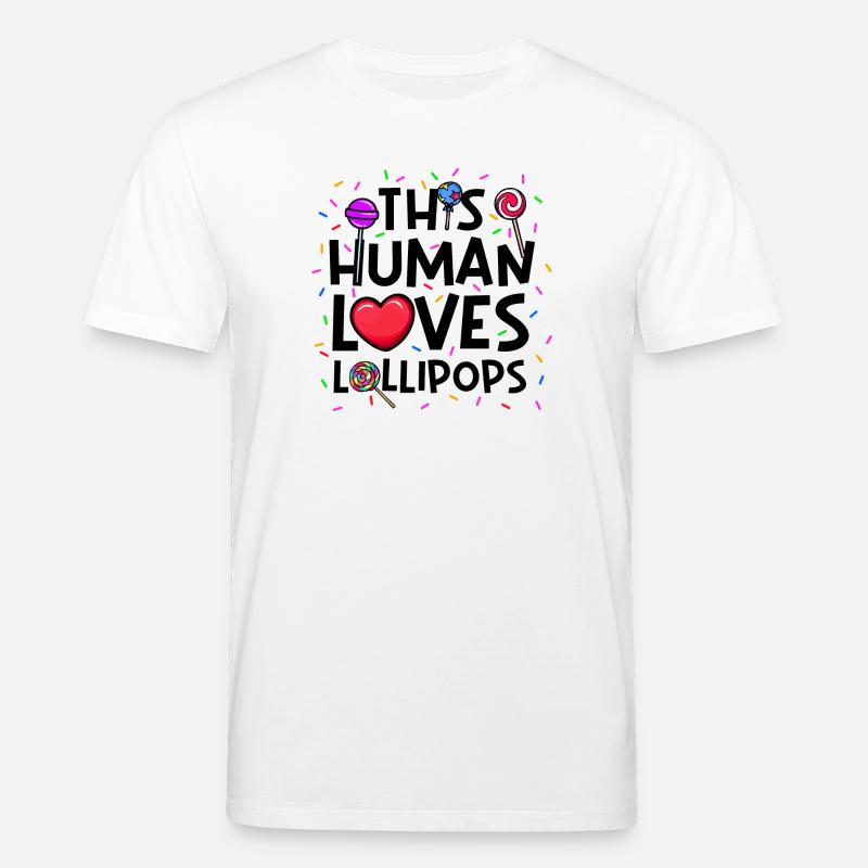 Sweet Tooth Statement Sweets Candy - Stanley/Stella CREATOR Unisex Organic T-Shirt - white