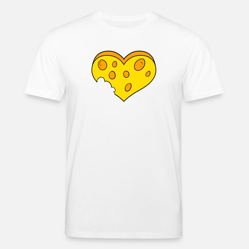 Cœur de fromage - T-shirt bio CREATOR Stanley/Stella Unisexe - blanc
