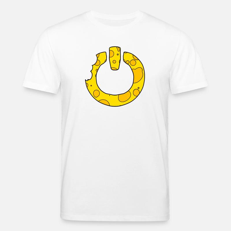 Käse Power on Schalter - Stanley/Stella Unisex Bio-T-Shirt CREATOR - Weiß