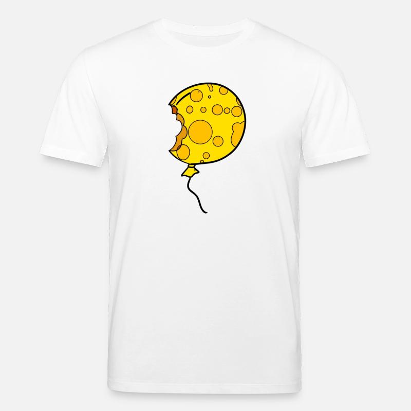 Cheese Balloon - Stanley/Stella CREATOR Unisex Organic T-Shirt - white