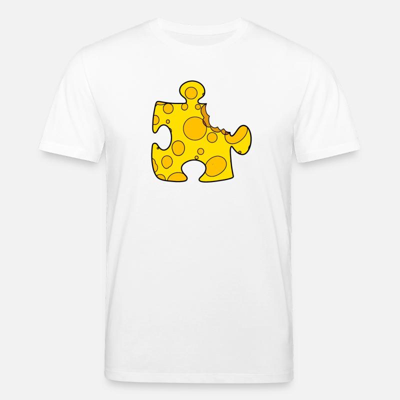 Puzzle de fromage - T-shirt bio CREATOR Stanley/Stella Unisexe - blanc