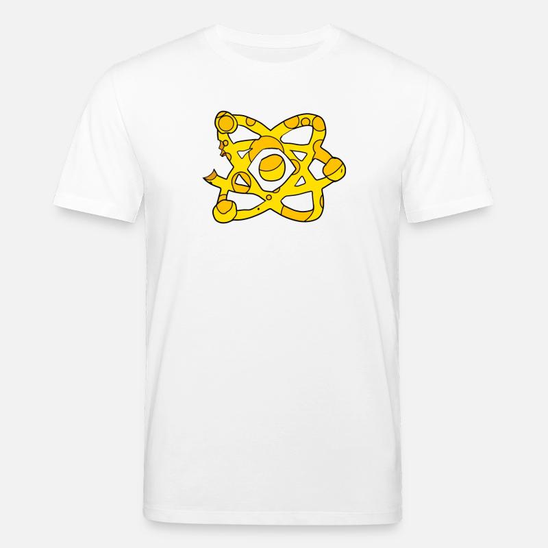 Atom Käse Symbol Wissenschaft Wissenschaftlich - Stanley/Stella Unisex Bio-T-Shirt CREATOR  - Weiß