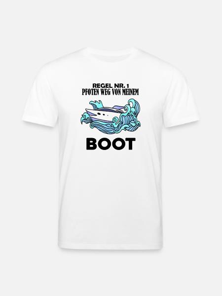 Motorboot Kapitän Boot Boote Seefahrt - Stanley/Stella Unisex Bio-T-Shirt CREATOR - Weiß