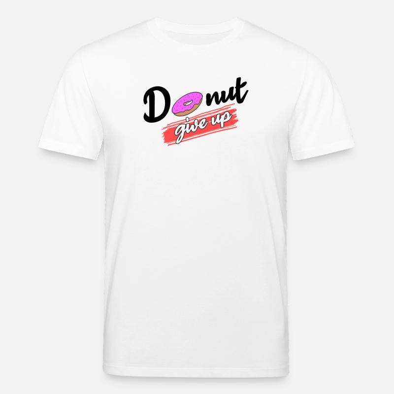 Cool Süßigkeiten Statement Donut Nachspeise - Stanley/Stella Unisex Bio-T-Shirt CREATOR - Weiß