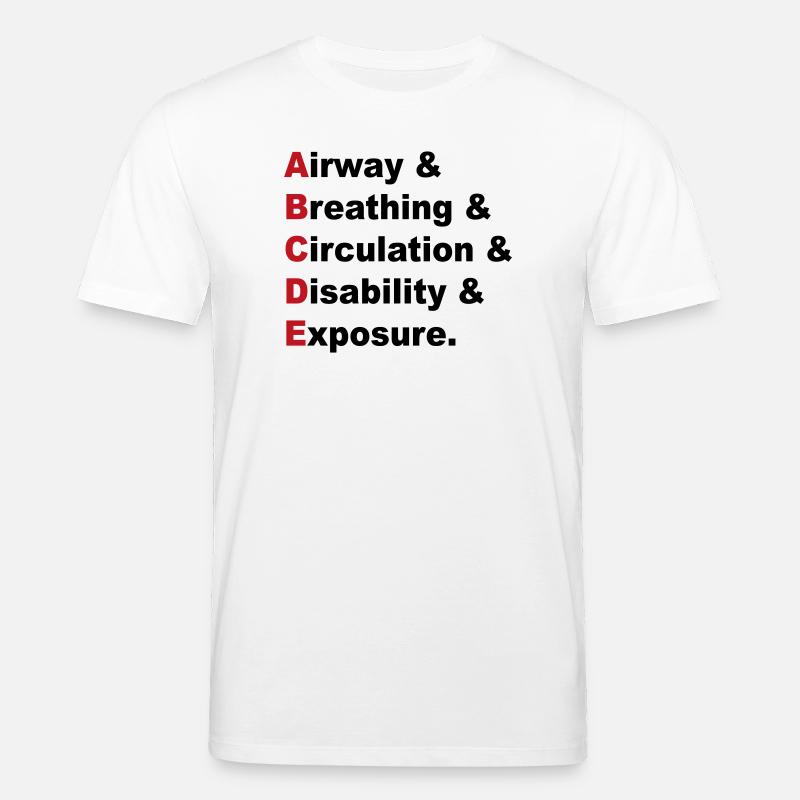 Règle ABCDE - T-shirt bio CREATOR Stanley/Stella Unisexe - blanc