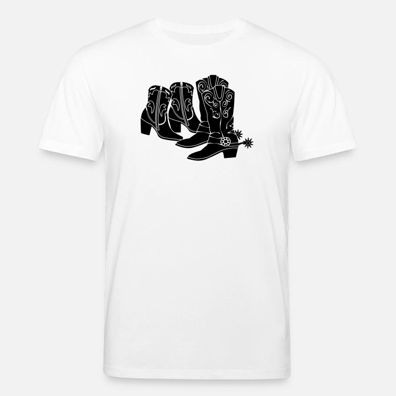 Damen Herren Westernstiefel - Stanley/Stella Unisex Bio-T-Shirt CREATOR  - Weiß