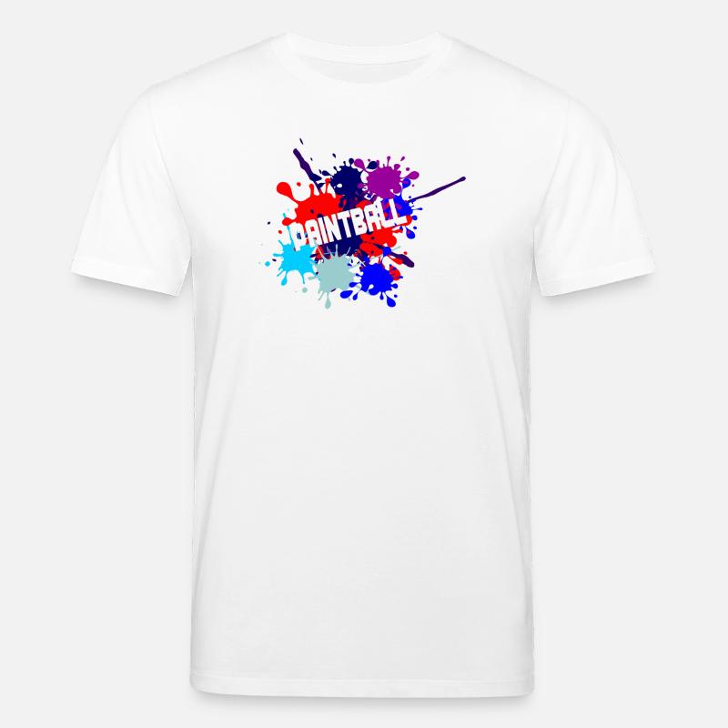 Paintball-Text ausgeschnitten - Stanley/Stella Unisex Bio-T-Shirt CREATOR  - Weiß