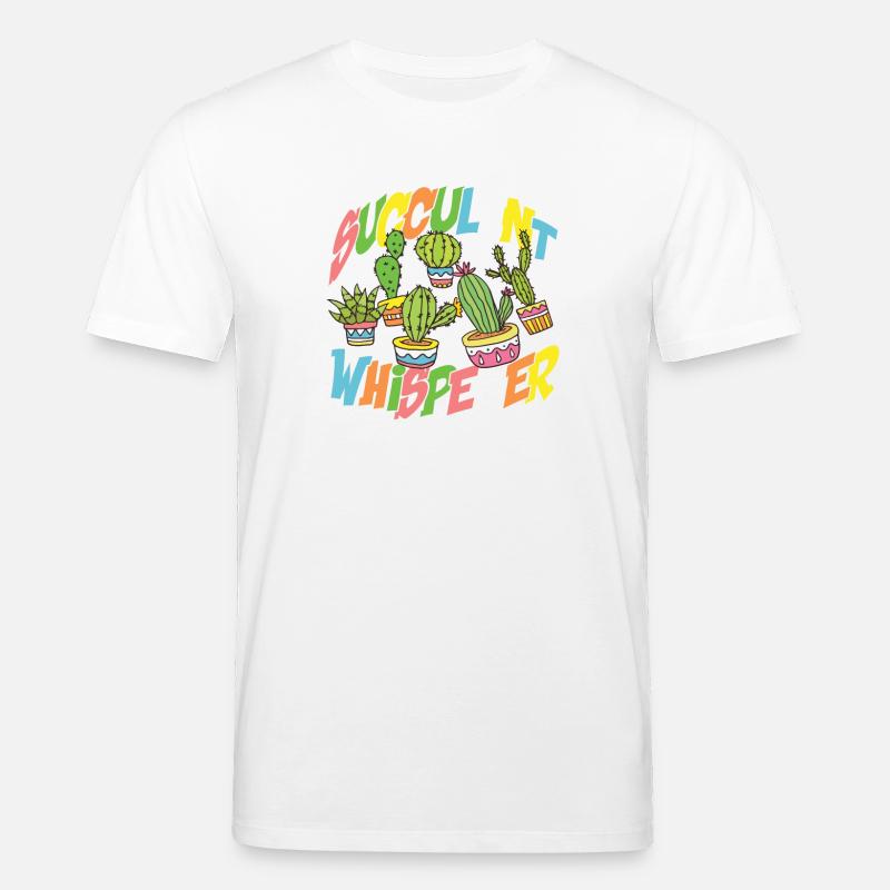 succulent whisperer - Stanley/Stella Unisex Bio-T-Shirt CREATOR  - Weiß