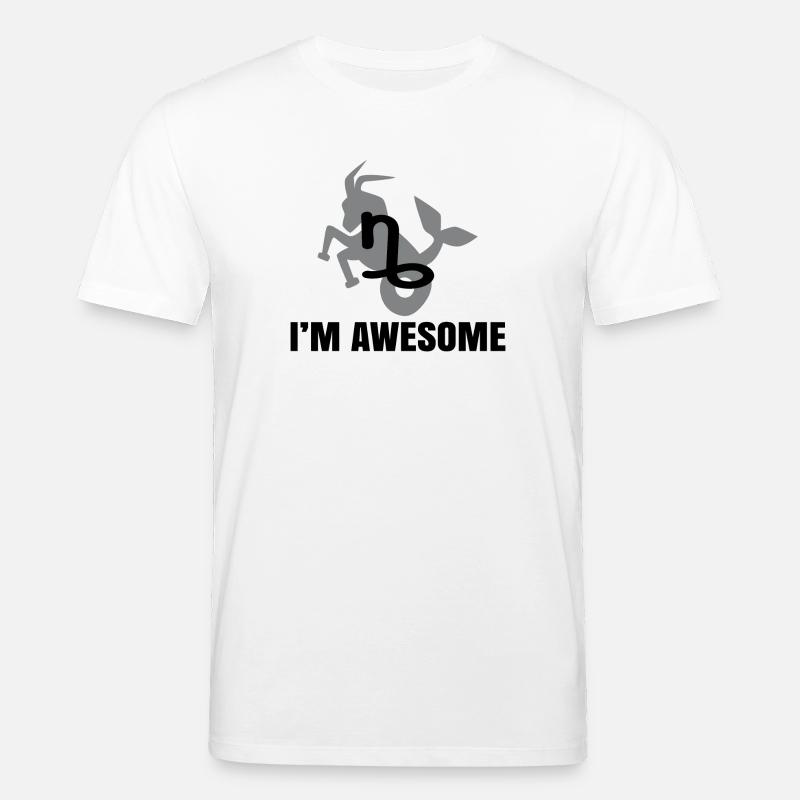 Steinbock Horoskop Statement Esoterik Astrologie - Stanley/Stella Unisex Bio-T-Shirt CREATOR  - Weiß
