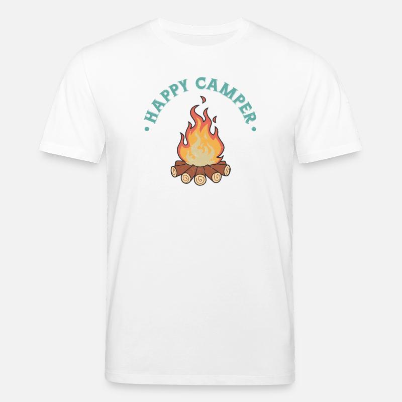 Glücklicher Camper - Stanley/Stella Unisex Bio-T-Shirt CREATOR  - Weiß