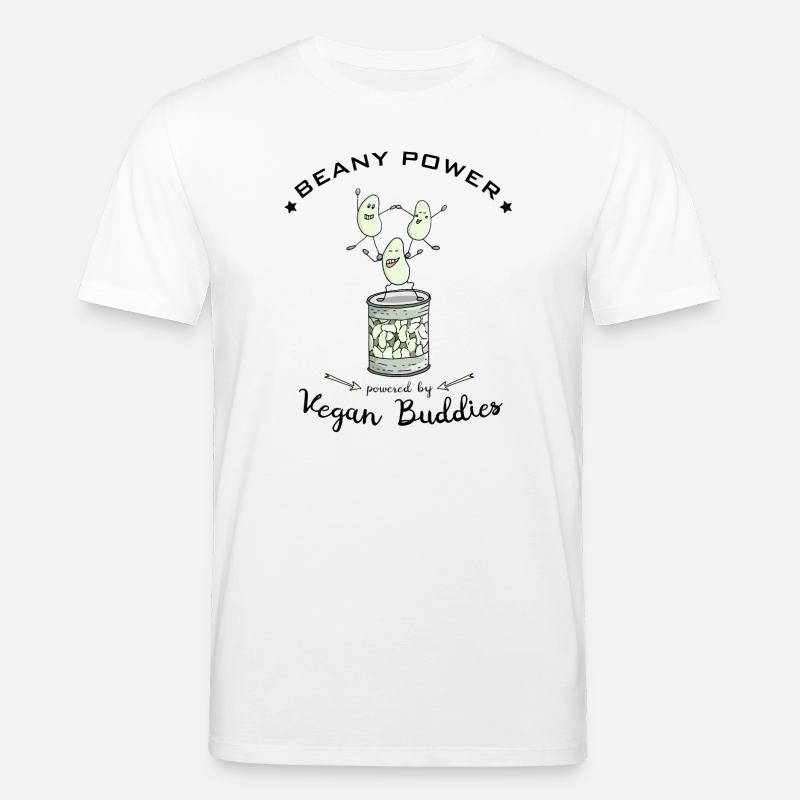 Bohnen Soja vegane Proteine - Stanley/Stella Unisex Bio-T-Shirt CREATOR  - Weiß