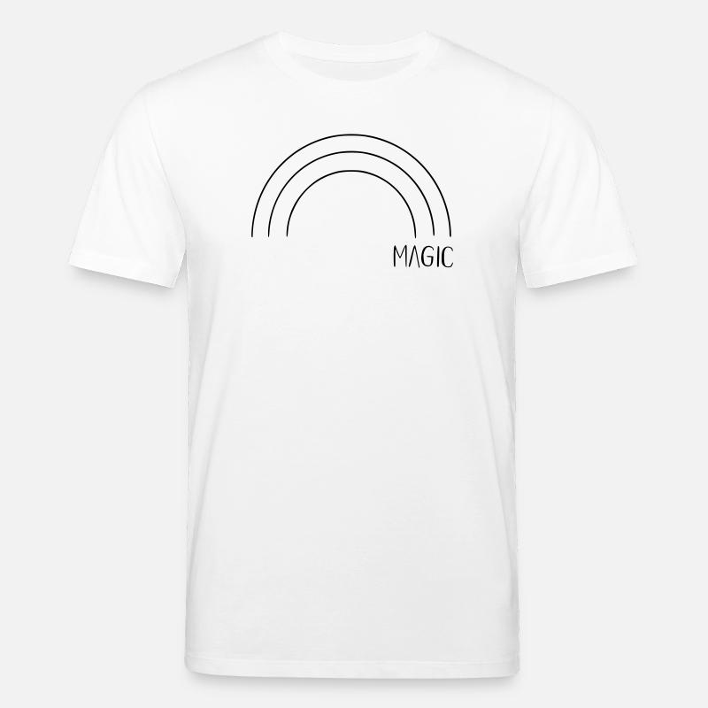 Magic Regenbogen - Stanley/Stella Unisex Bio-T-Shirt CREATOR  - Weiß