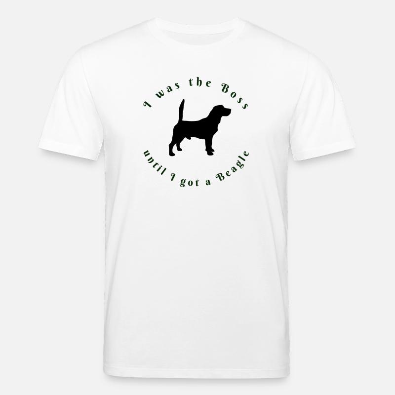 I Was The - Beagle Lovers Tee - Stanley/Stella Unisex Bio-T-Shirt CREATOR  - Weiß
