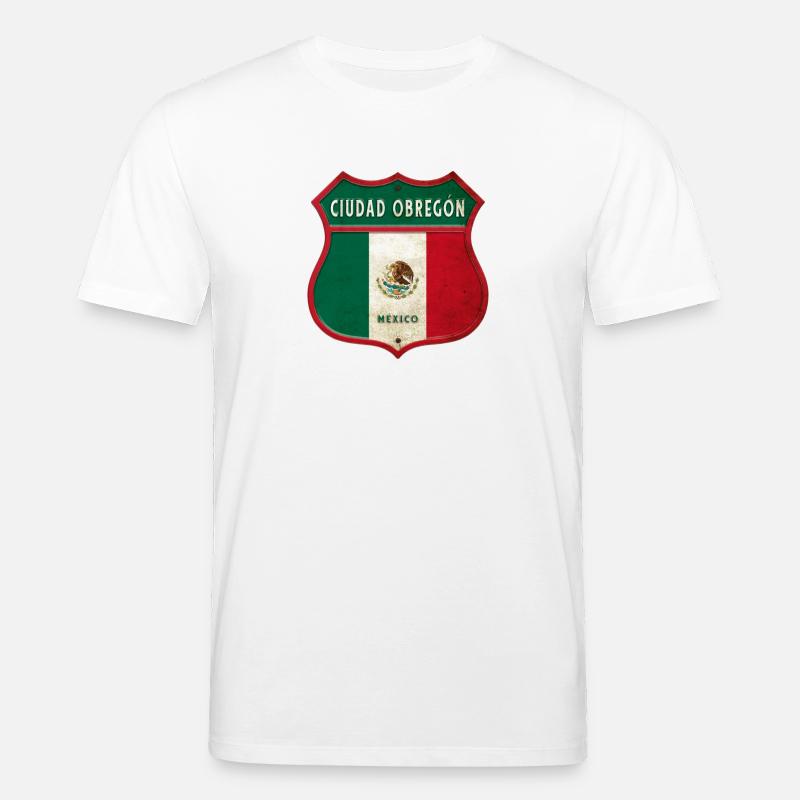 Ciudad Obregón Mexiko Wappen Design - Stanley/Stella Unisex Bio-T-Shirt CREATOR  - Weiß