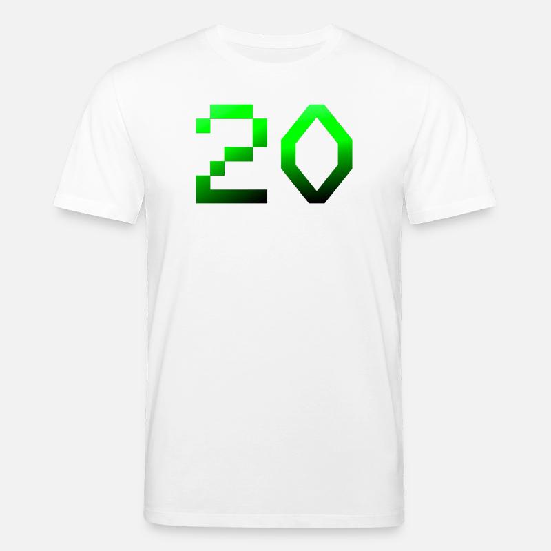 jubiläumsfeier, 20 Pixelig - Stanley/Stella Unisex Bio-T-Shirt CREATOR  - Weiß