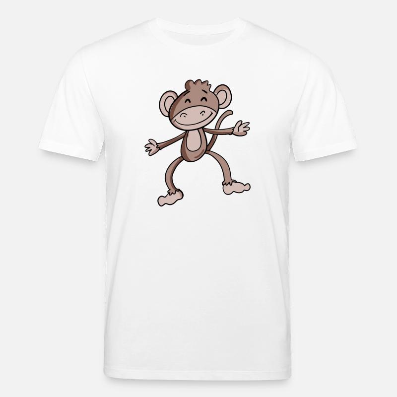 Cute monkey - Stanley/Stella CREATOR Unisex Organic T-Shirt - white
