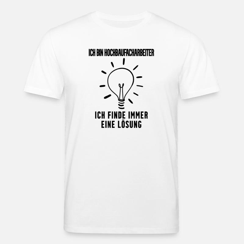 Hochbaufacharbeiter - Stanley/Stella Unisex Bio-T-Shirt CREATOR  - Weiß