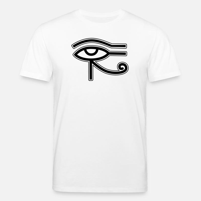 Oeil Horus Egypte - T-shirt bio CREATOR Stanley/Stella Unisexe - blanc
