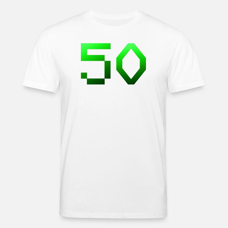 für alle, 50 Pixelig - Stanley/Stella Unisex Bio-T-Shirt CREATOR  - Weiß
