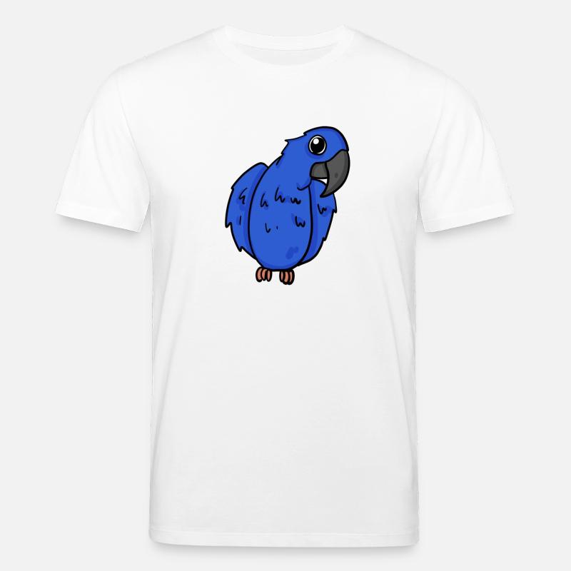Oiseau perroquet d’ara jacinthe - T-shirt bio CREATOR Stanley/Stella Unisexe - blanc