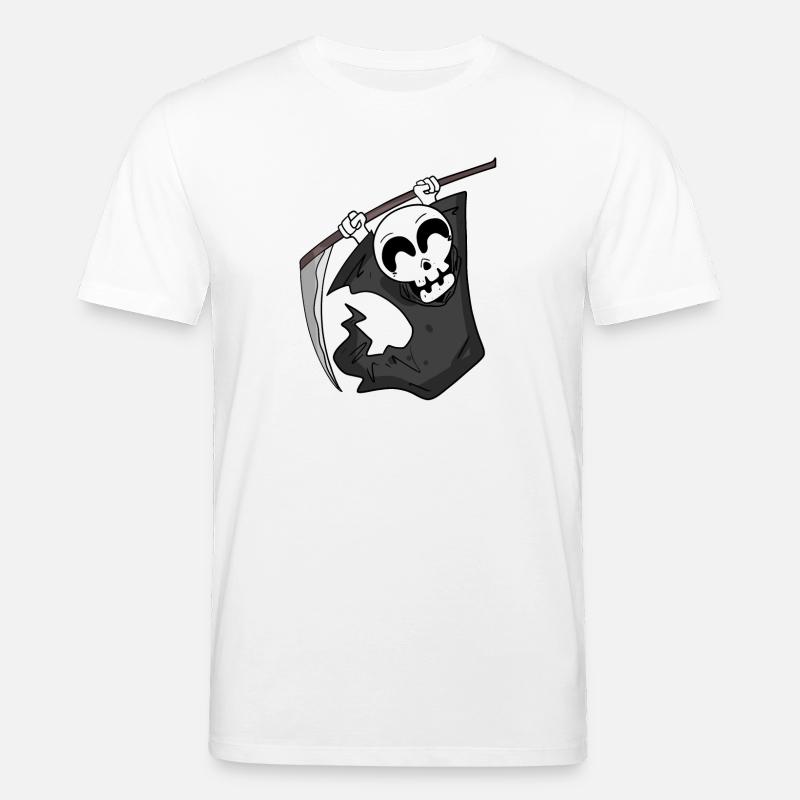 Grim Reaper est ravi - T-shirt bio CREATOR Stanley/Stella Unisexe - blanc