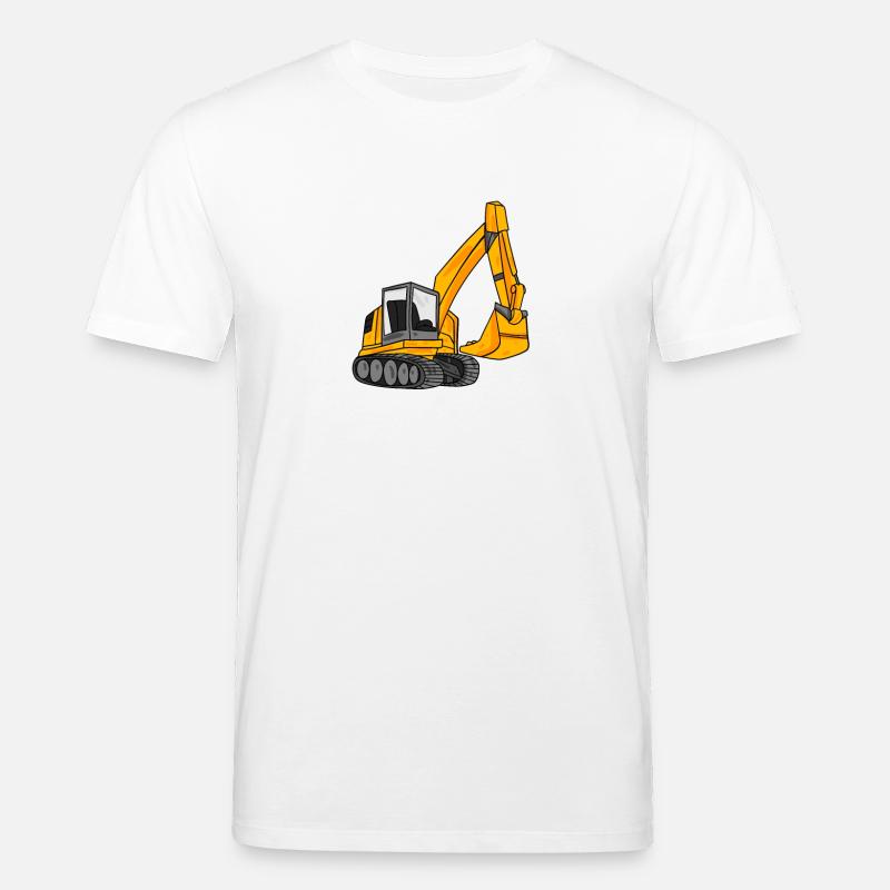 Bagger Baggerfahrer Geschenk - Stanley/Stella Unisex Bio-T-Shirt CREATOR - Weiß