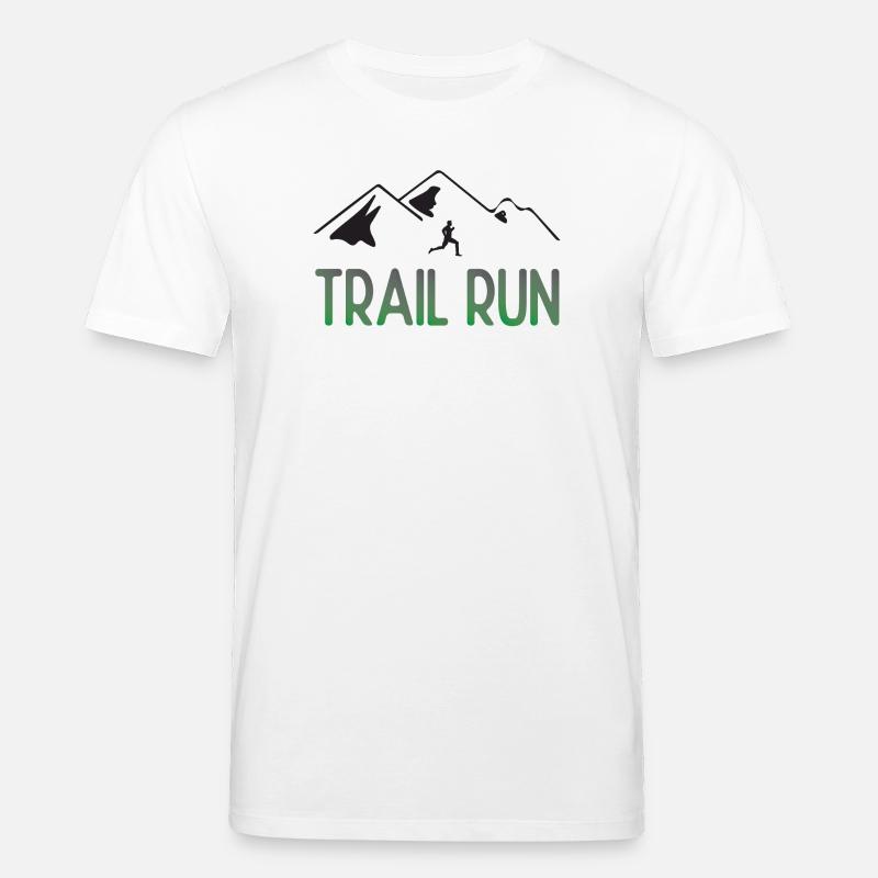 Course de sentier - T-shirt bio CREATOR Stanley/Stella Unisexe - blanc