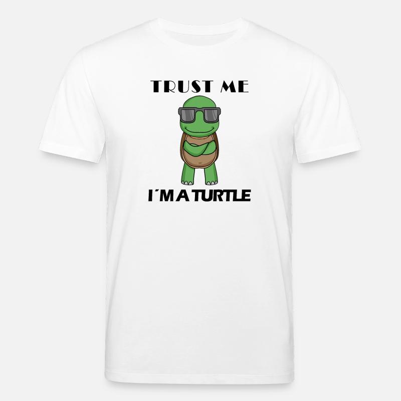 cool turtle - Stanley/Stella CREATOR Unisex Organic T-Shirt - white