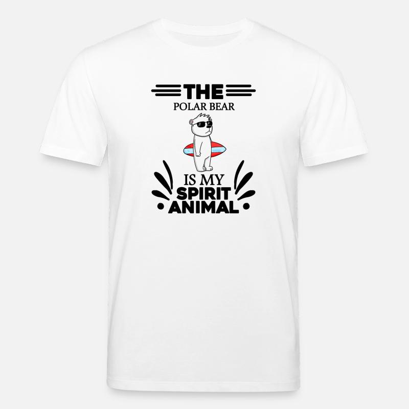 Eisbär Polarbär Bär - Stanley/Stella Unisex Bio-T-Shirt CREATOR  - Weiß