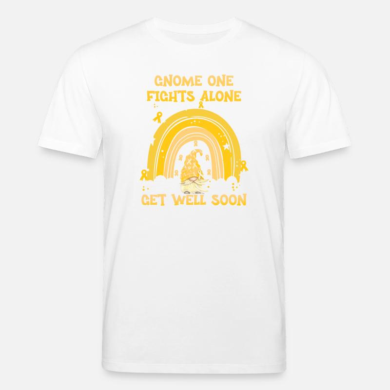 Gnome One Fights Alone Kinderkrebs - Stanley/Stella Unisex Bio-T-Shirt CREATOR - Weiß