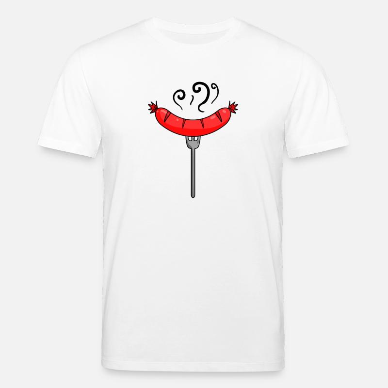 Sausage Currywurst Meat Bratwurst Grillwurst - Stanley/Stella CREATOR Unisex Organic T-Shirt - white