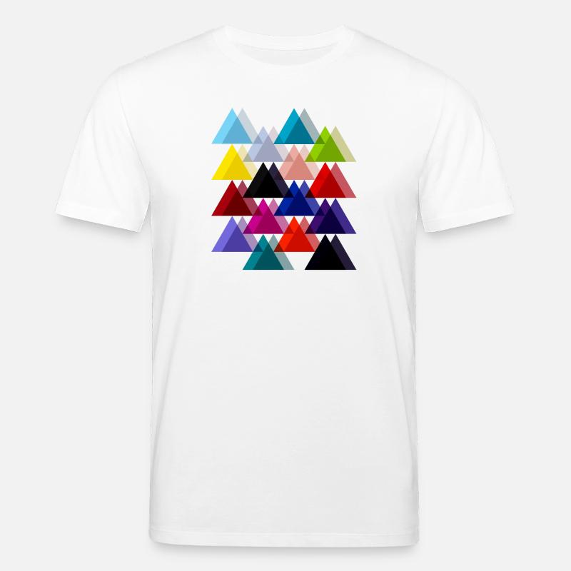 Triangles doubles - T-shirt bio CREATOR Stanley/Stella Unisexe - blanc