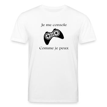 manette de jeu vidéo - T-shirt bio CREATOR Stanley/Stella Unisexe - blanc - Devant - Alina (178cm) & Michal (187cm)