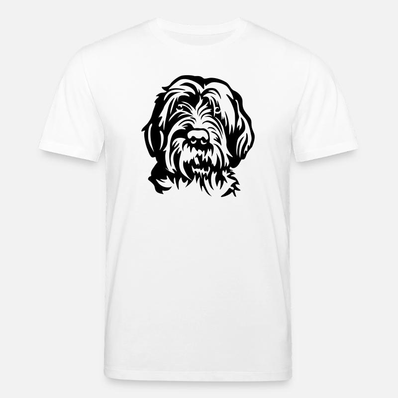 Griffon Korthals Kopf - Stanley/Stella Unisex Bio-T-Shirt CREATOR  - Weiß