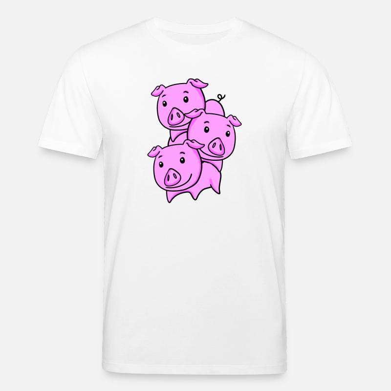 Porcs mignons - T-shirt bio CREATOR Stanley/Stella Unisexe - blanc