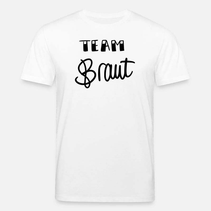 Team Braut - Stanley/Stella Unisex Bio-T-Shirt CREATOR  - Weiß