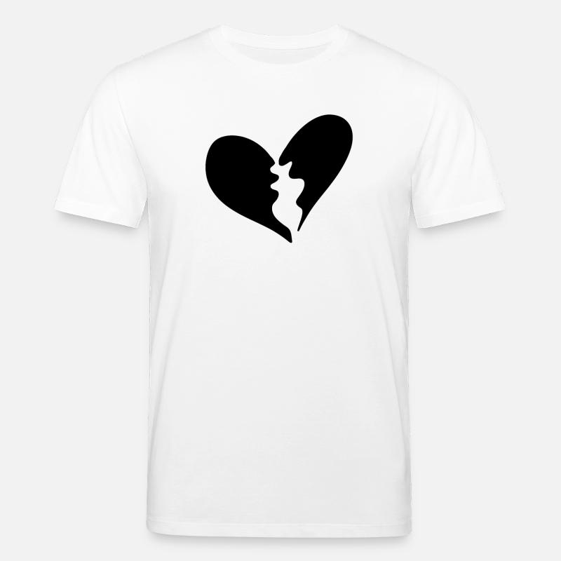 Gebrochenes Herz - Stanley/Stella Unisex Bio-T-Shirt CREATOR  - Weiß