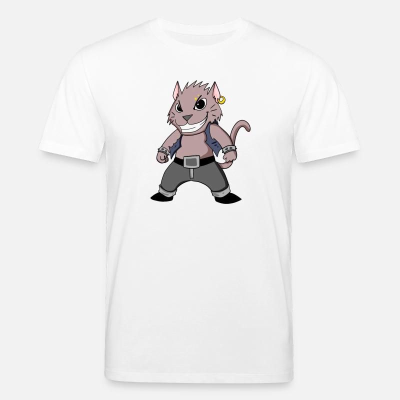 Chat cool - T-shirt bio CREATOR Stanley/Stella Unisexe - blanc