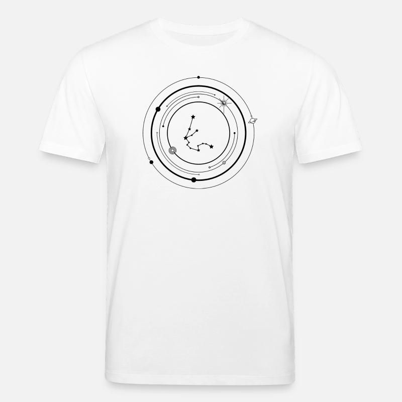 Starburst-Punkt-Sternbild - Stanley/Stella Unisex Bio-T-Shirt CREATOR  - Weiß