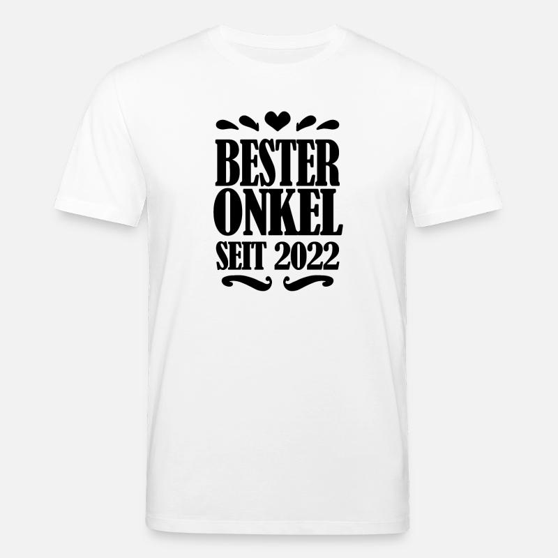 Bester Onkel seit 2022 - Stanley/Stella Unisex Bio-T-Shirt CREATOR  - Weiß