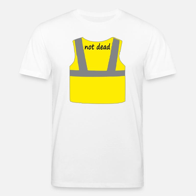 Gelbe Weste - Stanley/Stella Unisex Bio-T-Shirt CREATOR  - Weiß