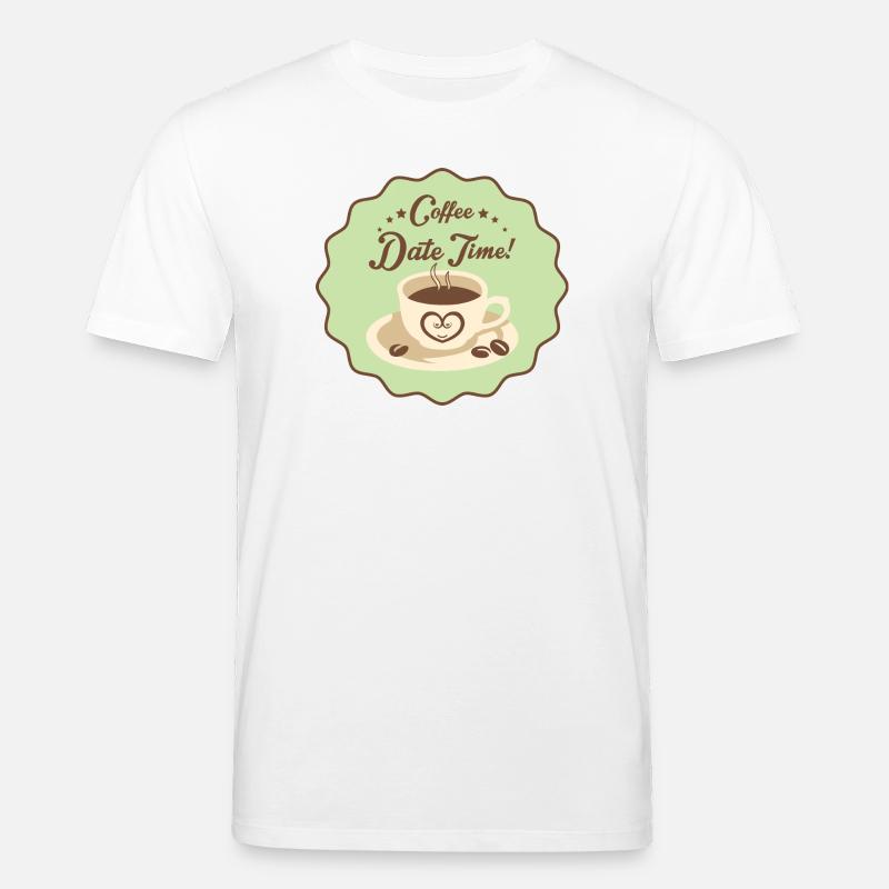 Coffee Date Time - Stanley/Stella Unisex Bio-T-Shirt CREATOR  - Weiß