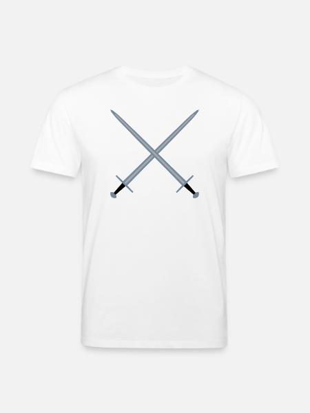 Crossed swords. - Stanley/Stella CREATOR Unisex Organic T-Shirt - white