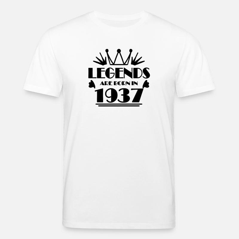 1937 - Né en 1937 - T-shirt bio CREATOR Stanley/Stella Unisexe - blanc