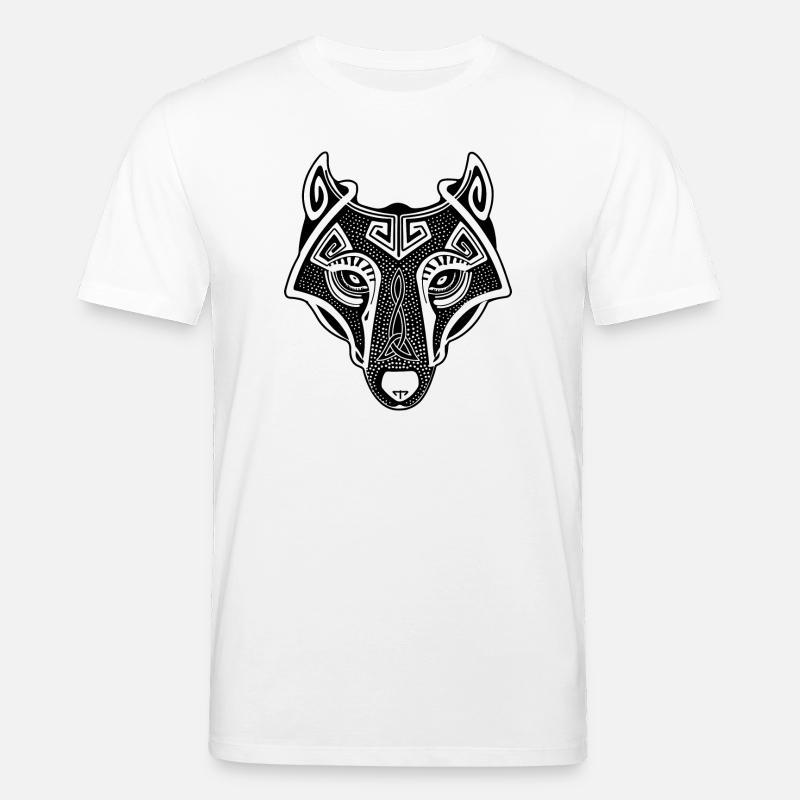 Wikingerwolf - Stanley/Stella Unisex Bio-T-Shirt CREATOR  - Weiß