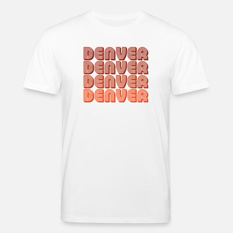 Denver Retro Blockschrift - Stanley/Stella Unisex Bio-T-Shirt CREATOR  - Weiß