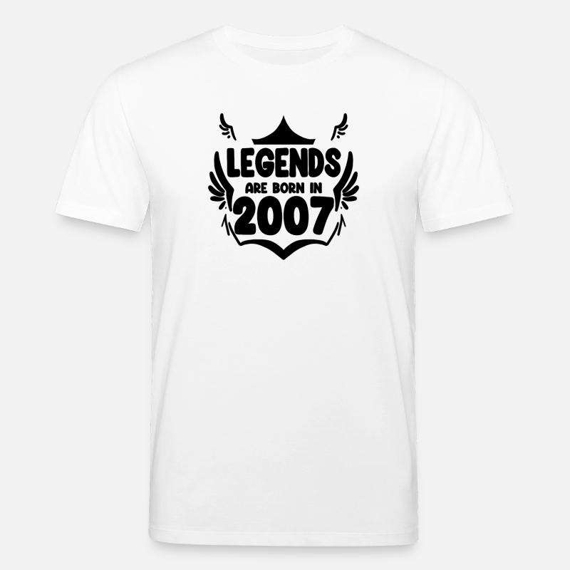 2007 - Né en 2007 - T-shirt bio CREATOR Stanley/Stella Unisexe - blanc